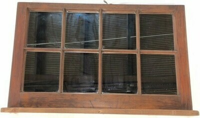 Wood Frame Glass Window - 32&quot; W x 21&quot; H​