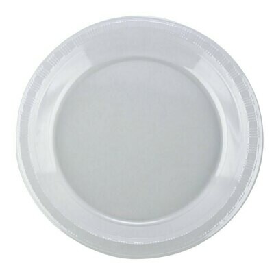 Clear Plastic Plate 6&quot; - Pack of 50