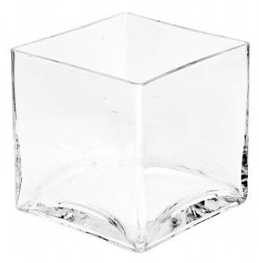 Glass Cube Bowl 5"