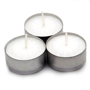White Tea Light Candles Pack Of 10