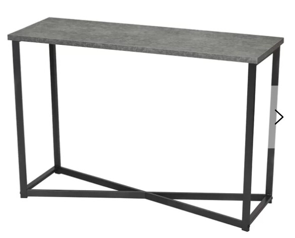 Slate Faux Concrete Console Table