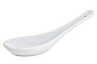 White Ceramic Tasting Spoon