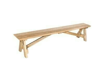 Natural Wood Bench 8'