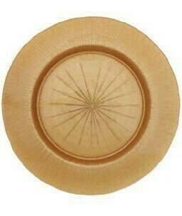 Rose Gold Sunburst Glass Charger
