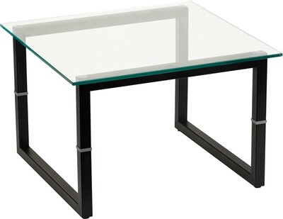 Glass End Table Black Frame