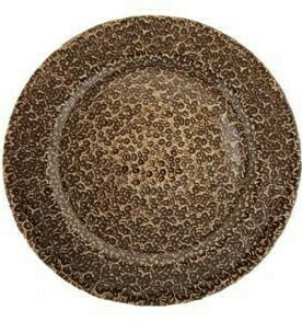 Espresso Bronze Glass Charger