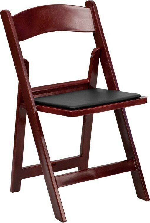 Folding Chair Resin Mahogany