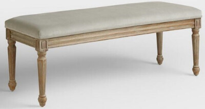 Country Upholstered Bench