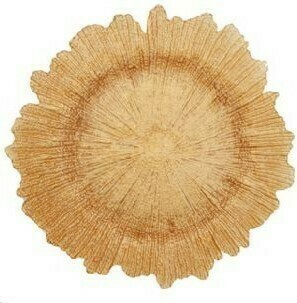 Rose Gold Sponge Glass Charger