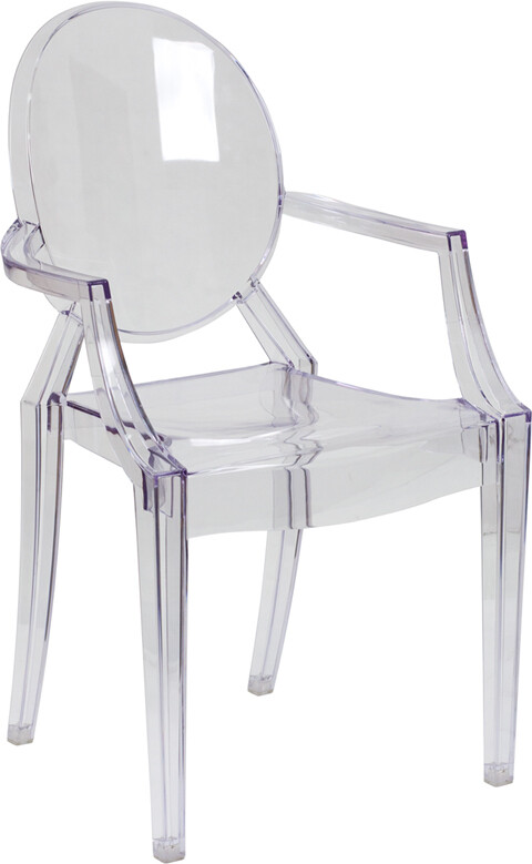 Ghost Chair Clear With Arms