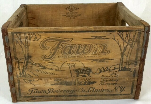 Antique Fawn Milk Crate - 17&quot; W x 10&quot; H