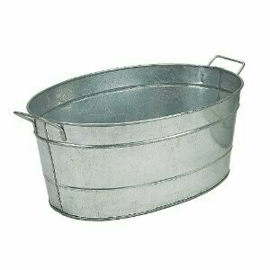 Galvanized Oval Tub 5.5 Gal.