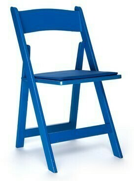 Folding Chair Wood Blue