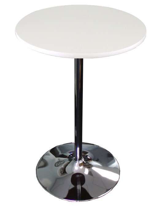 White Top 30&quot; Round x 30&quot; High With Tulip Base