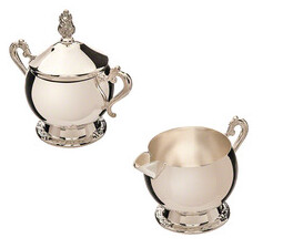 Silver Sugar &amp; Creamer Set
