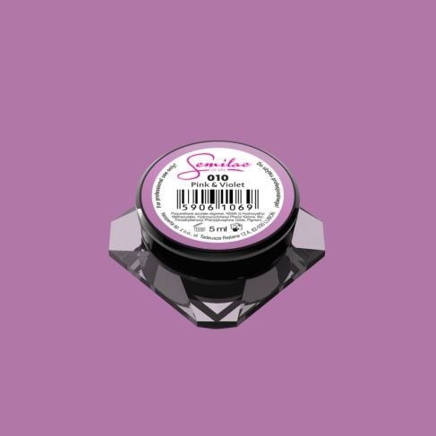 010 UV GEL COLOR SEMILAC PINK &amp; VIOLET 5ML