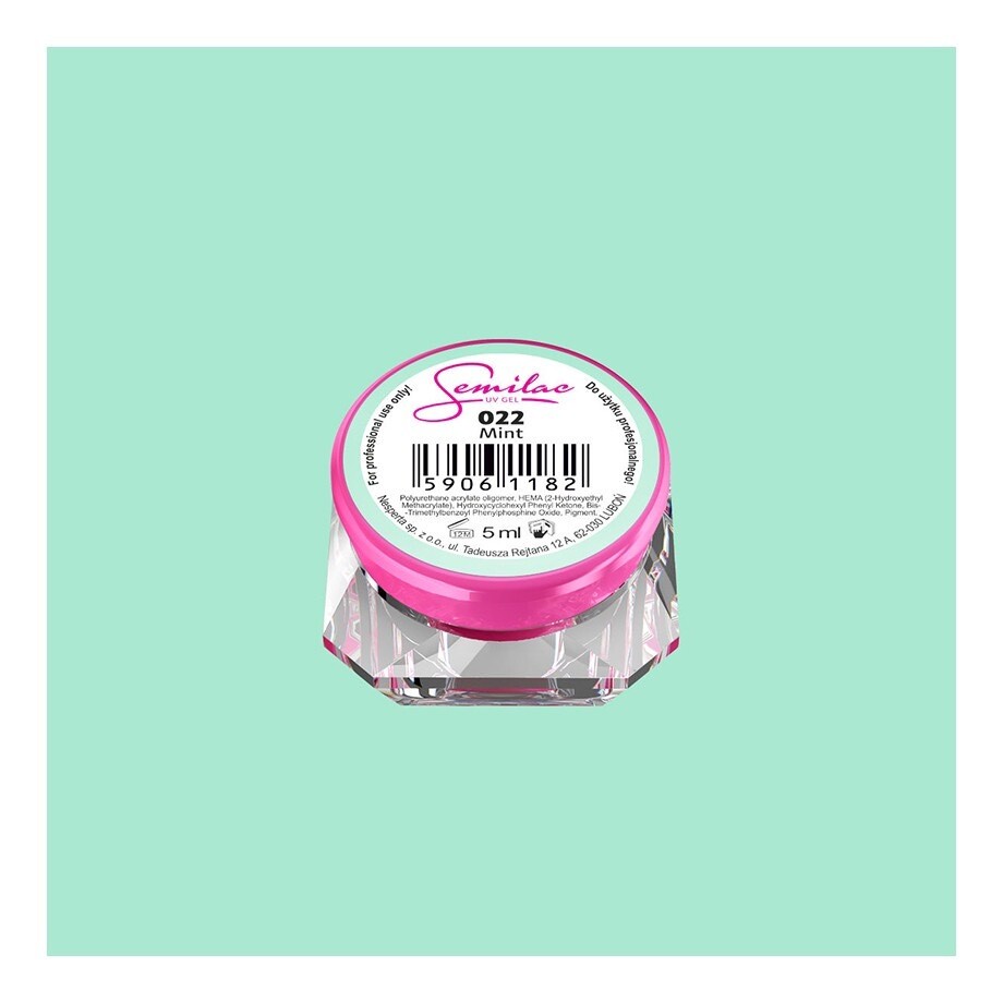 022 UV GEL COLOR SEMILAC MINT 5ML