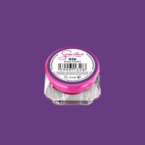 036 UV GEL COLOR SEMILAC PEARL VIOLET 5ML