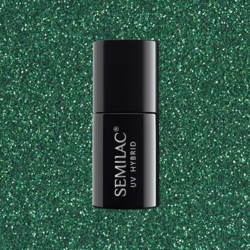 262 GEL POLISH SEMILAC PLATINUM GREEN 7ML