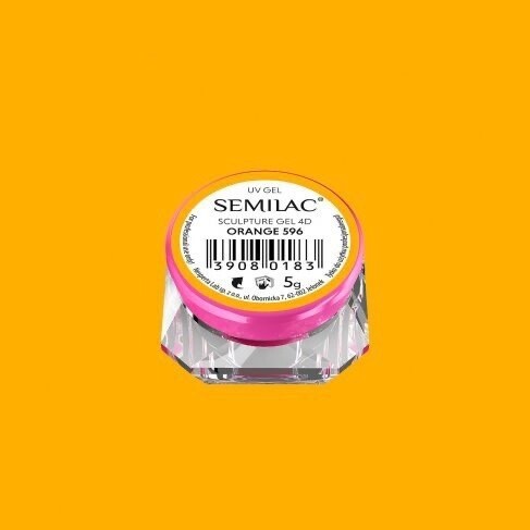 596 SEMILAC SCULPTURE GEL 4D ORANGE 5 G