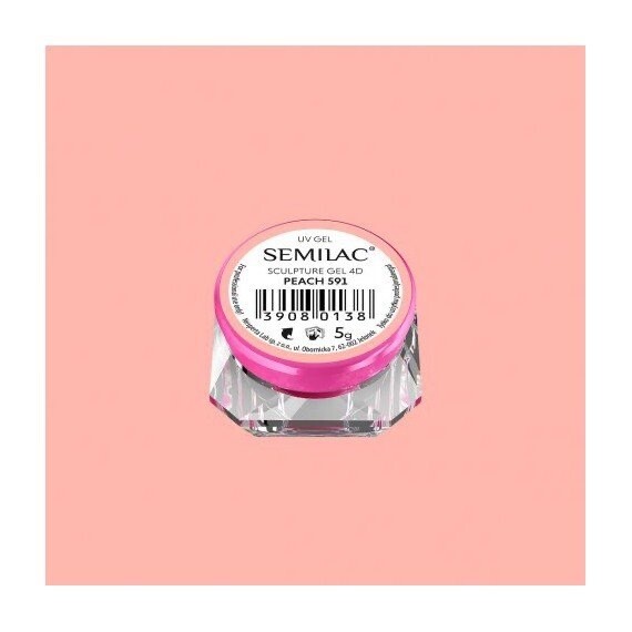 591 SEMILAC SCULPTURE GEL 4D PEACH 5 G