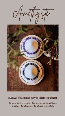 Duo Améthyste - Synergie Anxiété ( version homme )