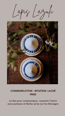 Duo Lapis Lazuli - Chakra 3 eme oeil