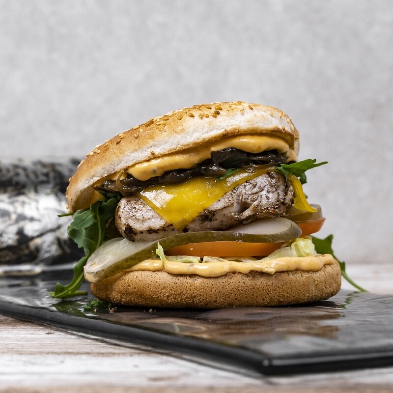 Chicken fillet burger