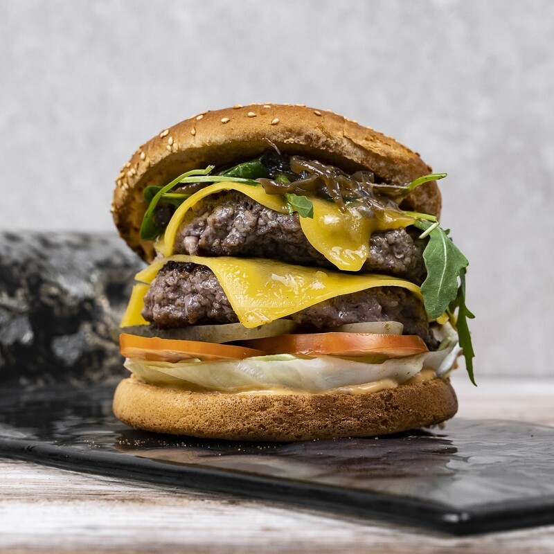 Double beef burger