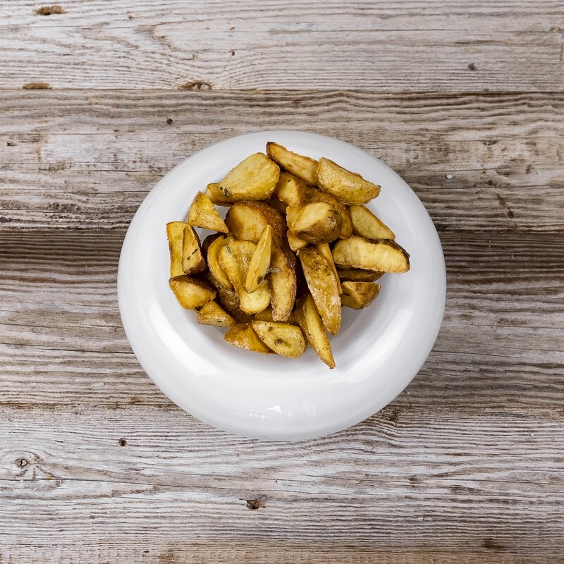 Potatoe wedges (garlic-thyme or white truffle butter)