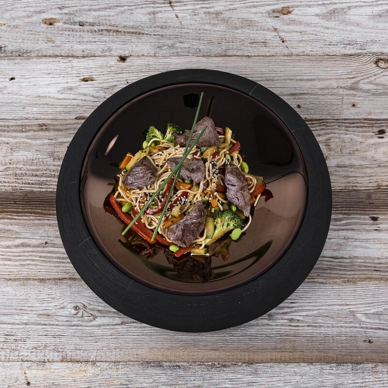 WOK with beef fillet