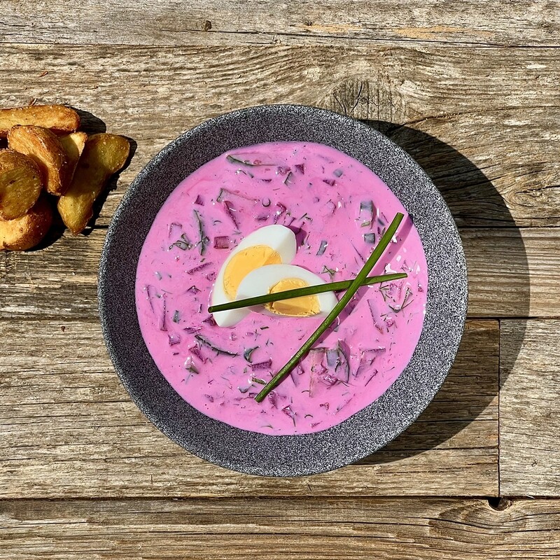 Cold beetroot soup