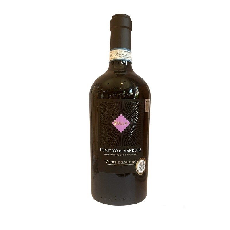 Vigneti Del Salento Zolla Primitivo Di Manduria 14% 0.75L, Italy