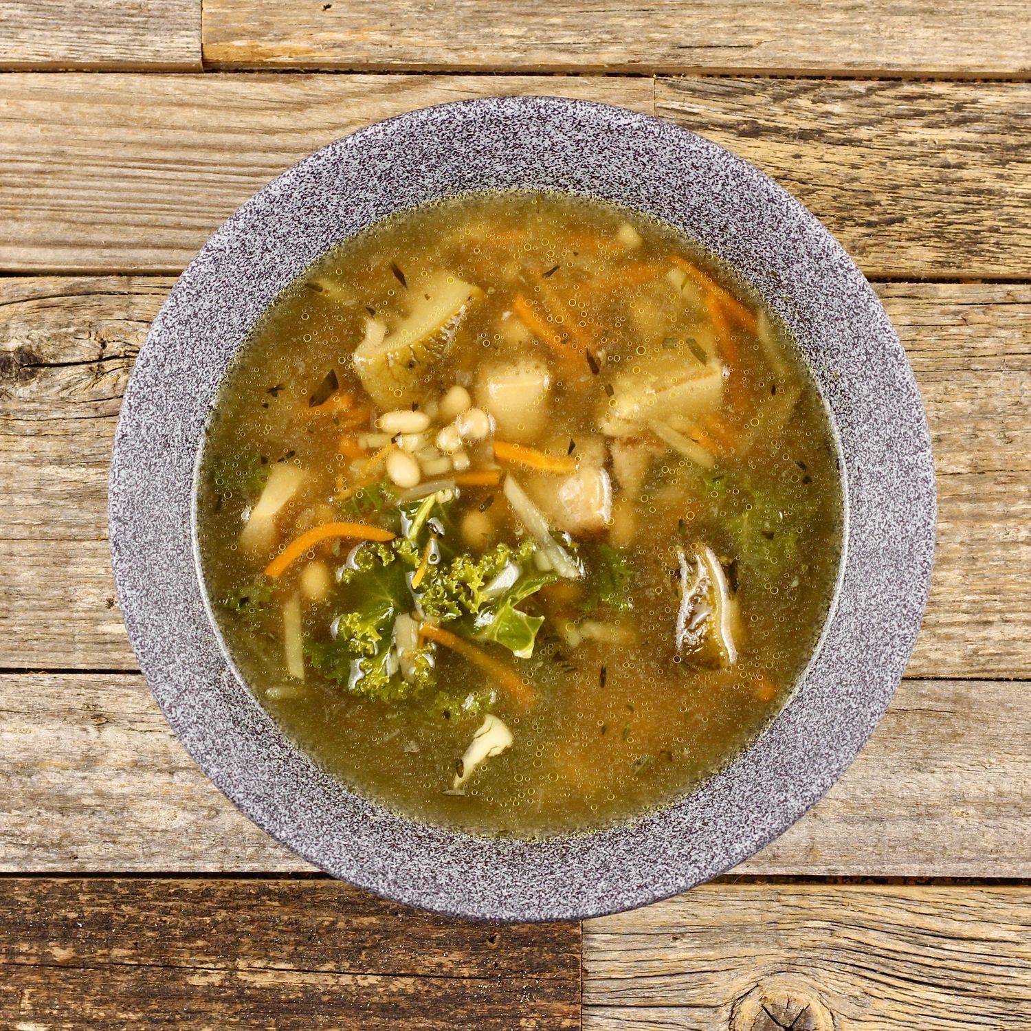 Porcini-beans soup