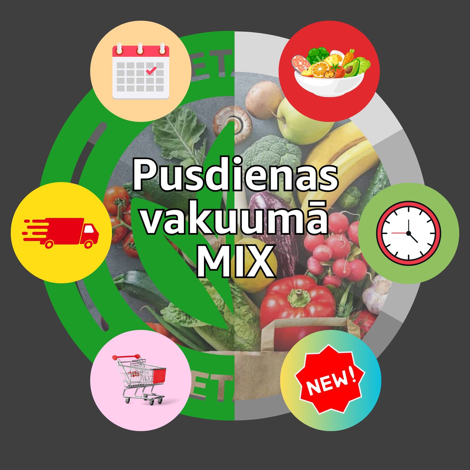 Pusdienu piedāvājums vakuumā MIX