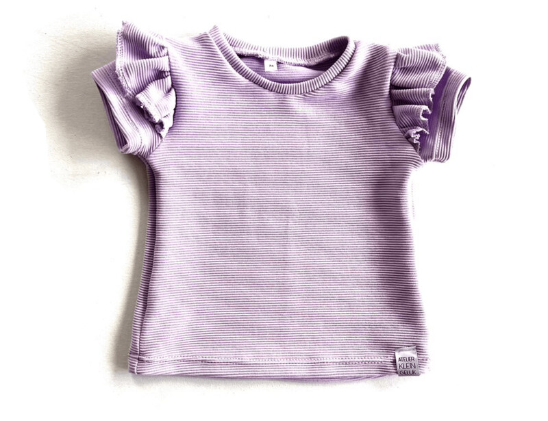 T-shirt met ruffel