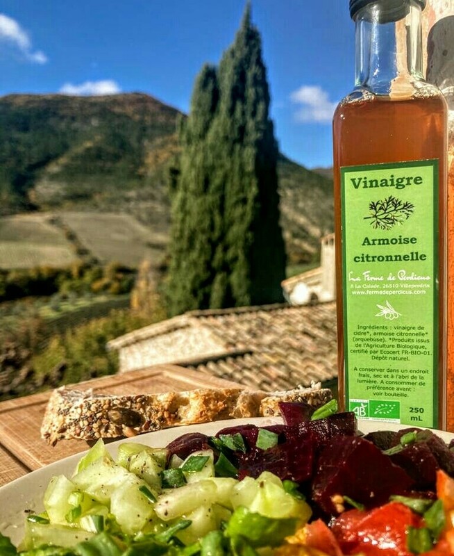 Vinaigre à l&#39;Armoise citronnelle BIO 25 cL