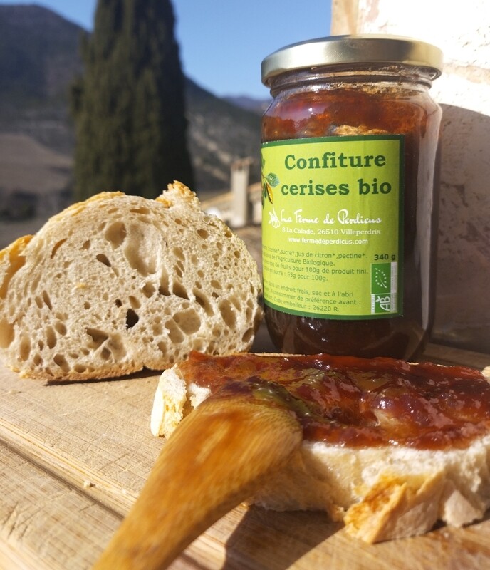 Confiture de cerise 340g