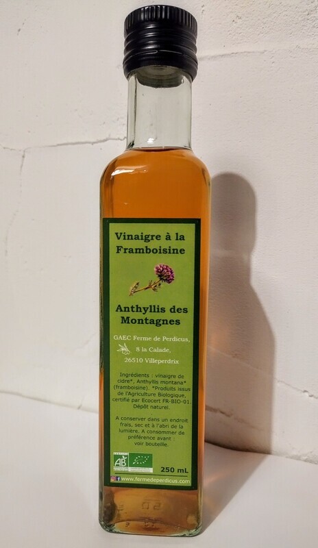 Vinaigre à la framboisine BIO 25 cL