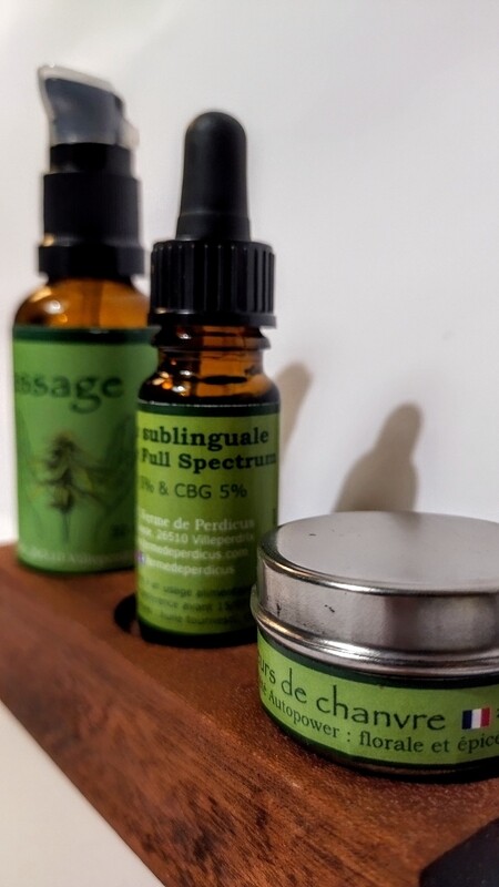 Huile sublinguale synergie chanvre CBD/CBG 10 mL