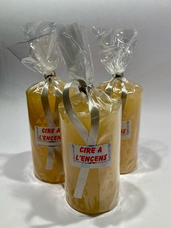 Bougies artisanale cire d&#39;abeille à l&#39;encens