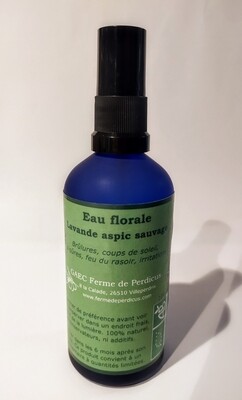 Eau florale de Lavande aspic sauvage BIO (spray - 100 mL)