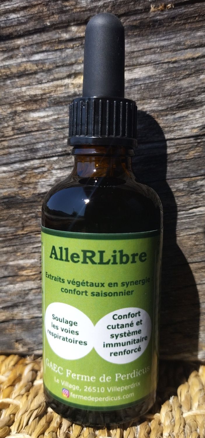 Teinture Synergie Allergies Cassis Plantain Ortie 50mL