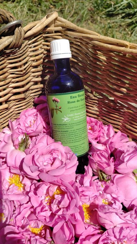 Eau florale de Rose de Damas BIO (flacon - 200 mL) Eau florale de Rose de Damas BIO (flacon - 200 mL)