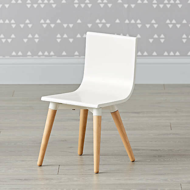 Pint-Sized White Toddler Chairs, Set of 2