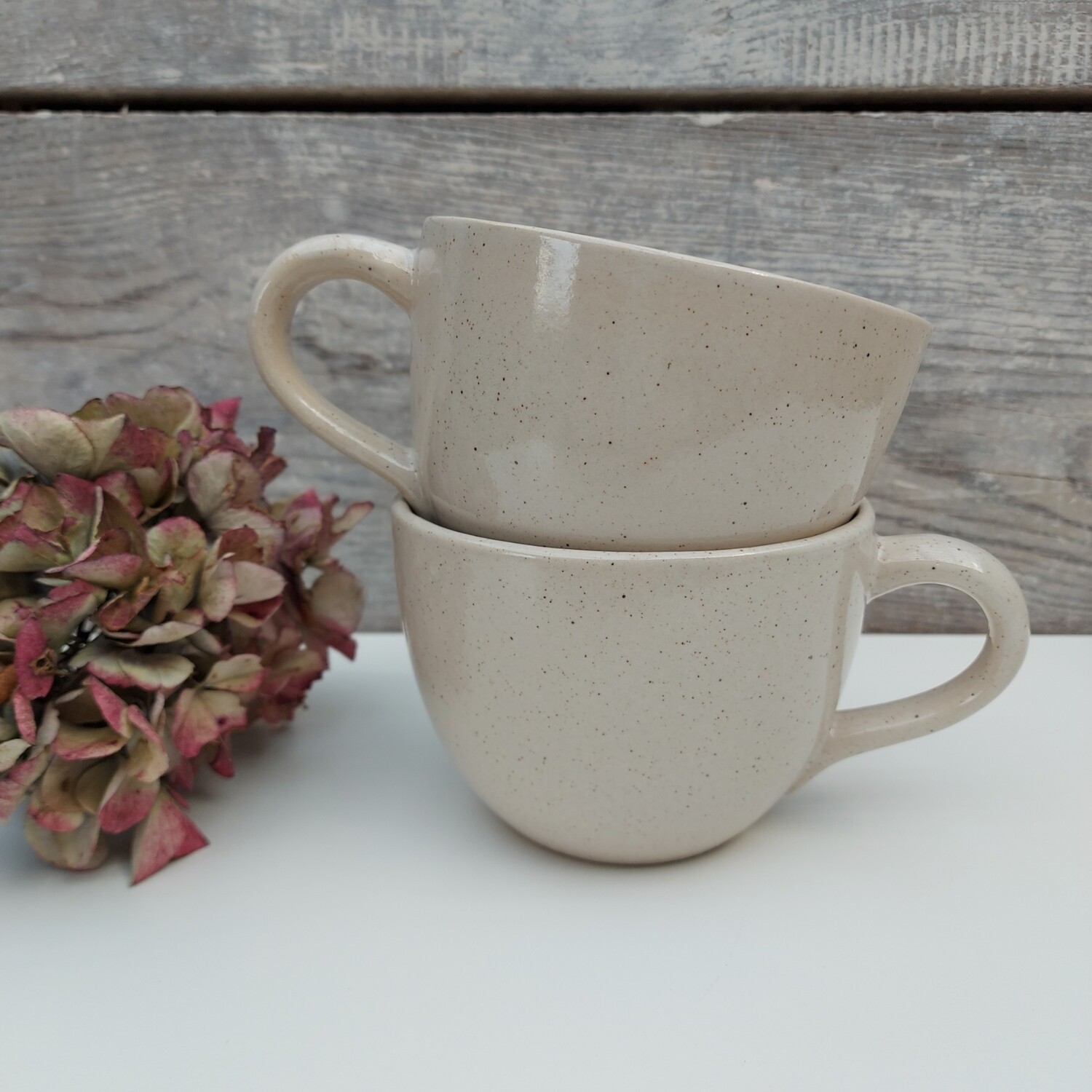 Große Tasse Brandweiß