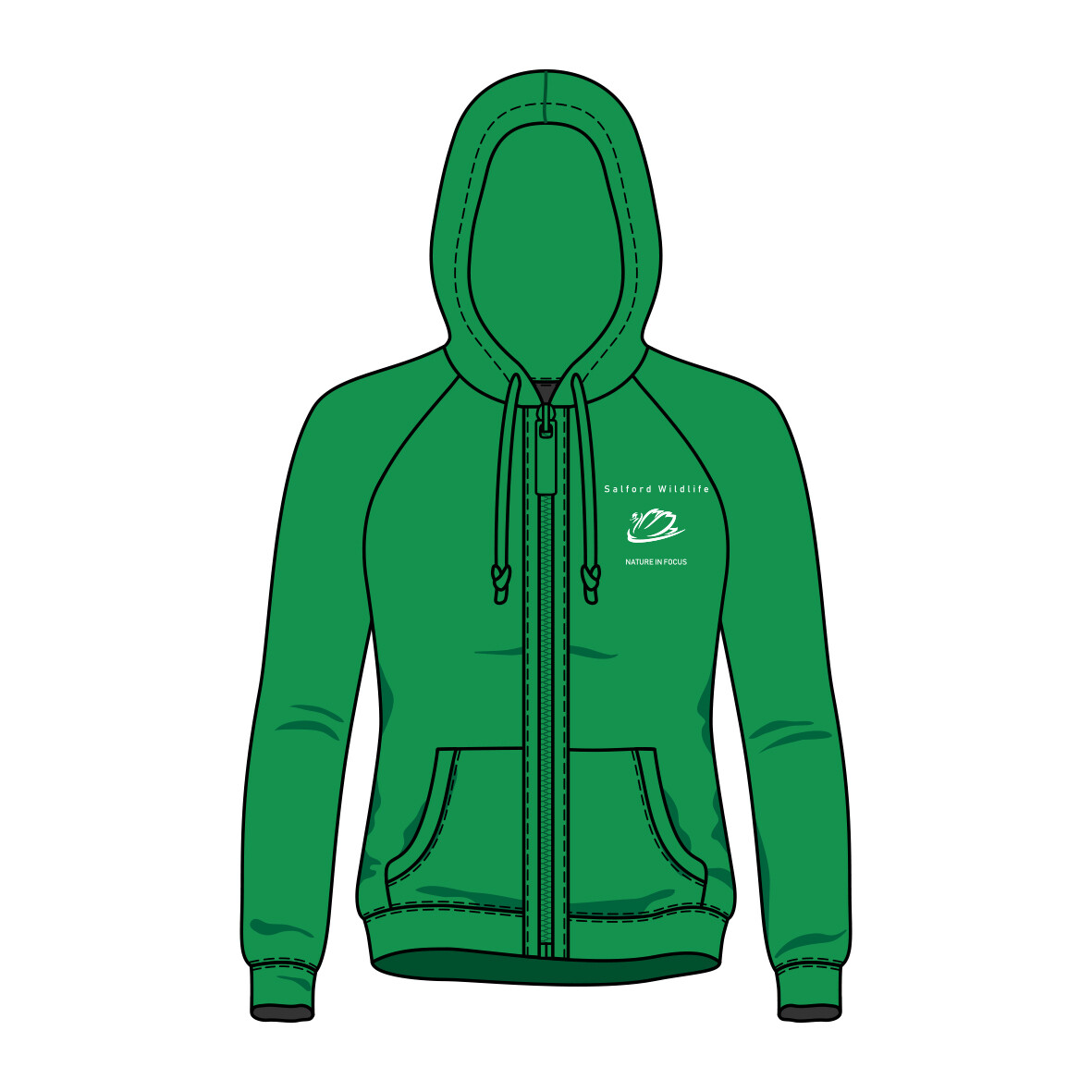 SALFORD WILDLIFE ZIP HOODIE