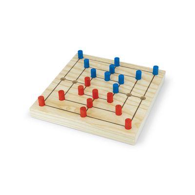 Gioco del mulino - rosso/blu