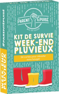 Parent épuisé kit de survie week-end pluvieux (Versione francese)