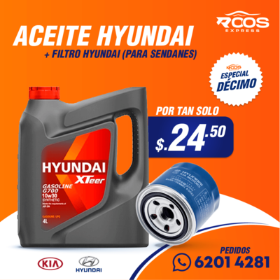 Aceite Hyundai Xteer + Filtro de Aceite